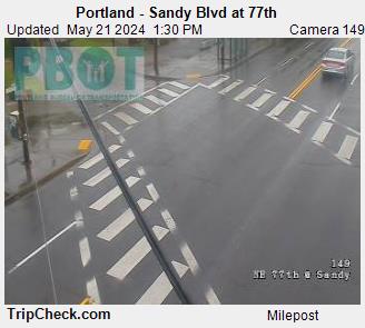 Traffic Cam Portland - Sandy Blvd at 77th